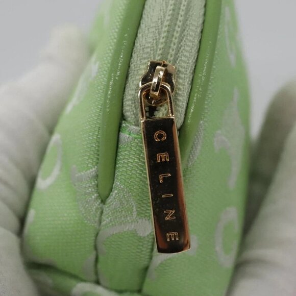 CELINE C Macadam Canvas Pouch Green Auth - Picture 8 of 15